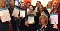 By the Bridge Foster Parents and Staff celebrate completing their Certificate in Therapeutic Fostering